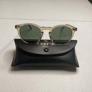 CARFIA Retro Polarized Sunglasses for Men UV400 Protection Round Frame